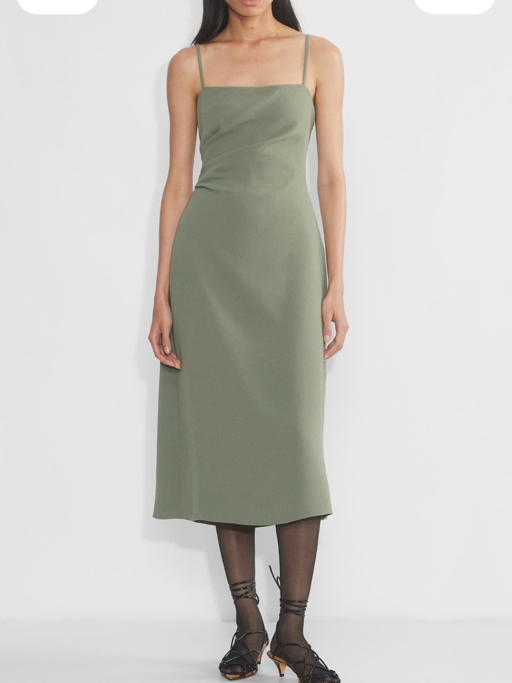 Aritzia Wilfred Ninette Dress in Olive (Size 12)